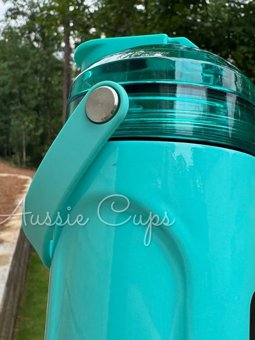 Aqua BrüMate Multi Shaker Tumbler — Turquoise light blue color, flawed